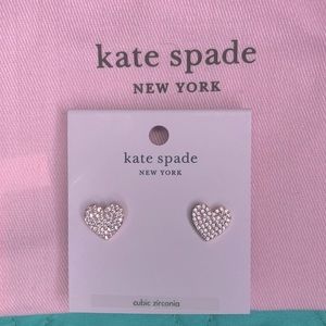 Kate Spade Rose Gold Heart Earrings